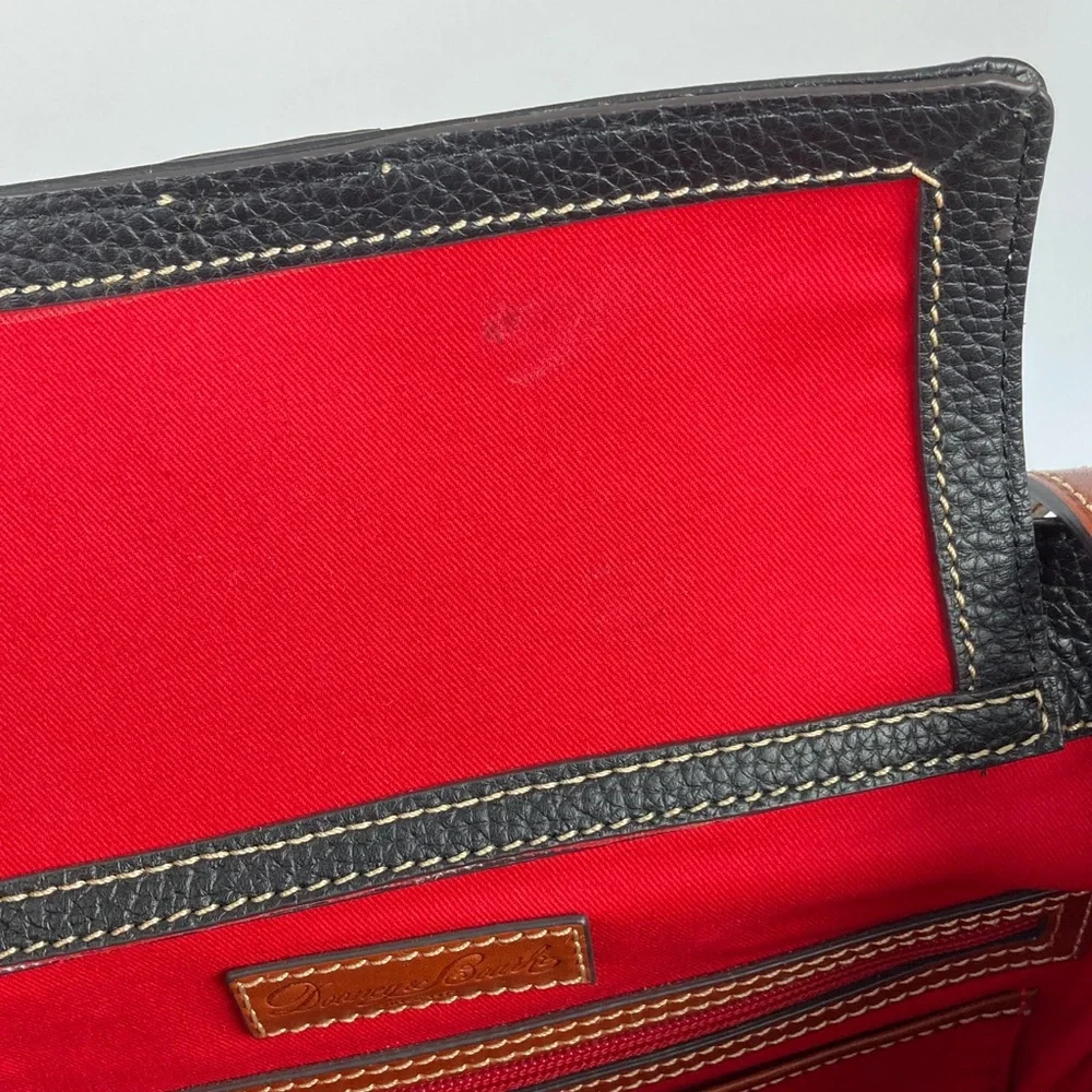 Dooney & Bourke Black Leather Janine Satchel Tote Bag